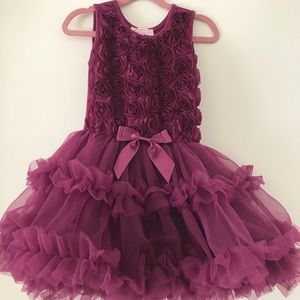 Popatu Girls dress size 5/6 Purple Tutu dress
